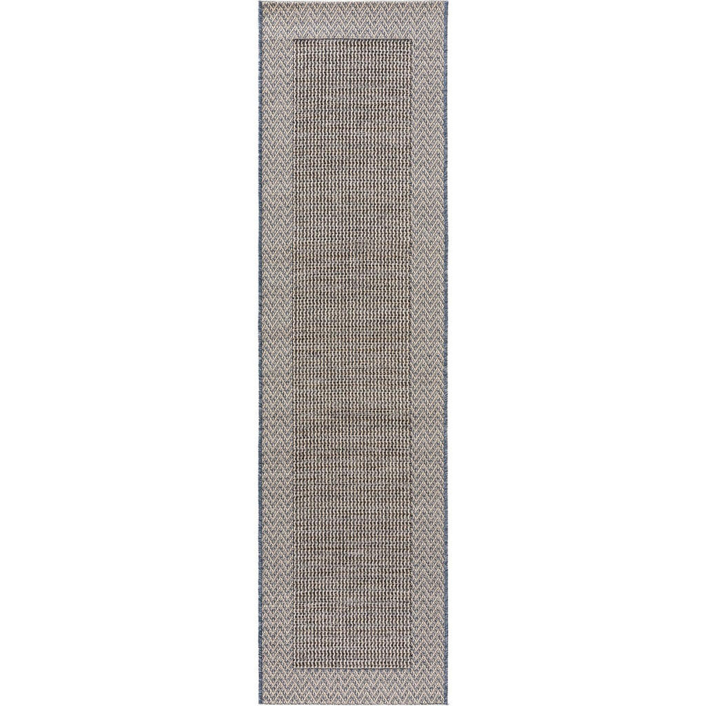 KUNSTLOFT VNITŘNÍ a venkovní běhoun River Béžová/Modrá 67x240 cm