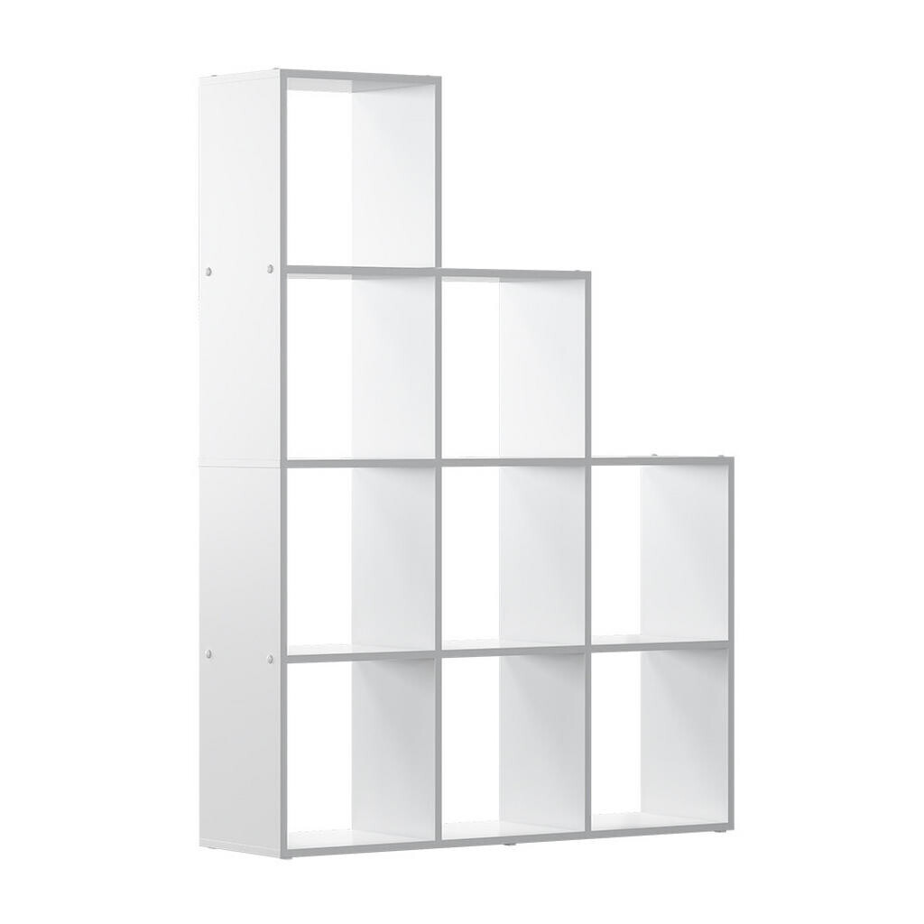 Vicco SCHODIŠŤOVÝ REGÁL Aramis Bílá 103.5 x 144 cm 9 přihrádek