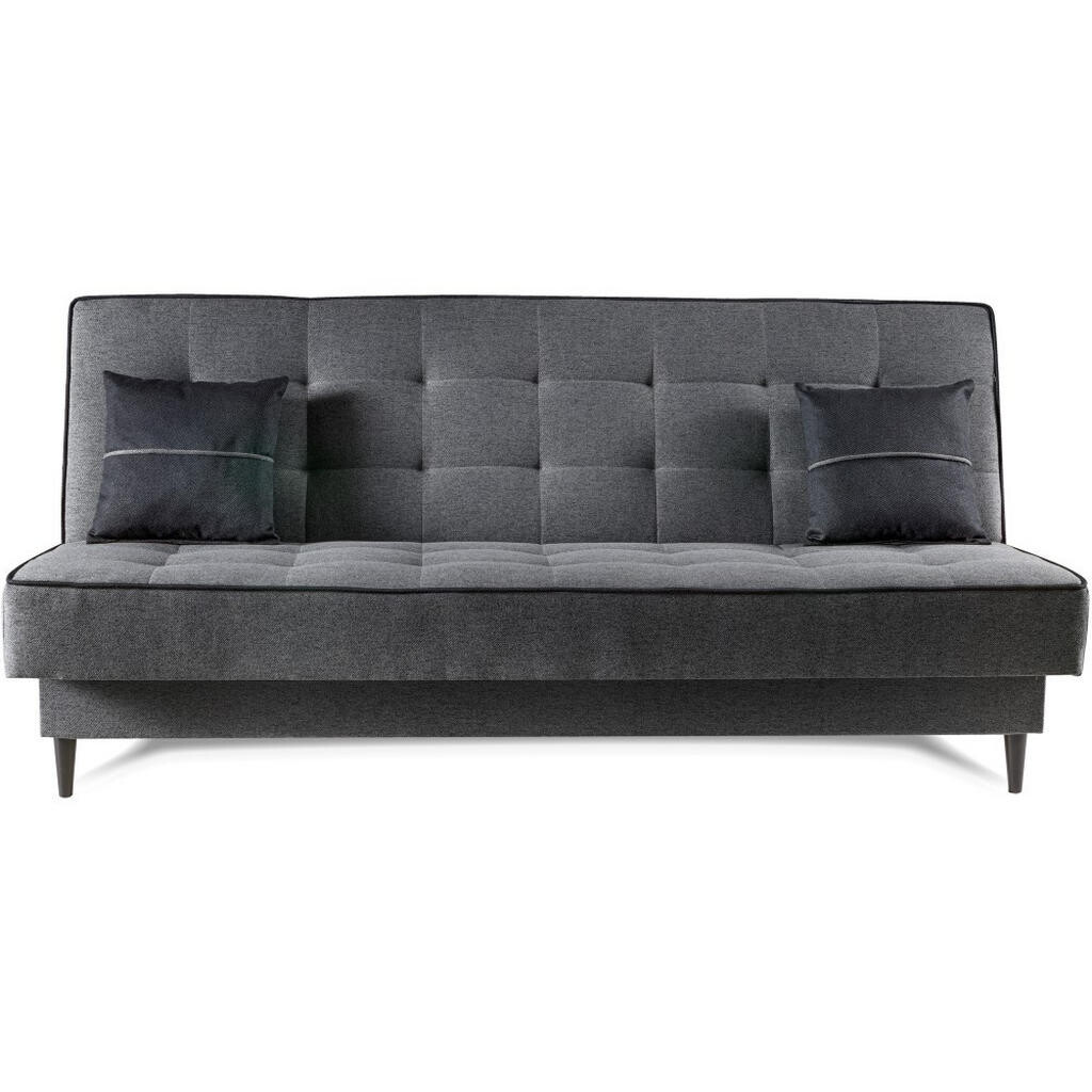Beautysofa ROZKLÁDACÍ pohovka Bario 3místná s funkcí spaní, šedá
