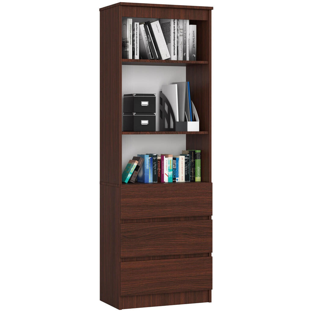 RAUMHIRSCH FURNITURE STOJANOVÁ POLIČKA Tmavě hnědá 180/60/35