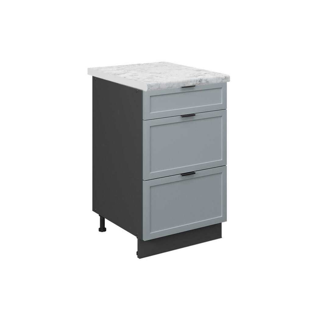 Vicco SPODNÍ SKŘÍŇKA KUCHYŇSKÉ LINKY Fame-Line, Světle modrošedá/Antracit, 50 cm, PD Mramor