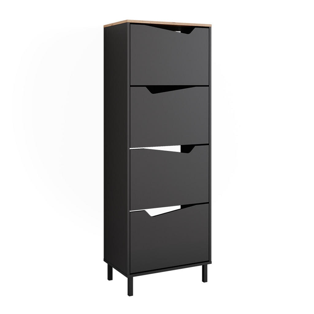Vicco BOTNÍK NA BOTY Marelle Antracit/Artisan 60 x 167.4 cm se 4 přihrádkami