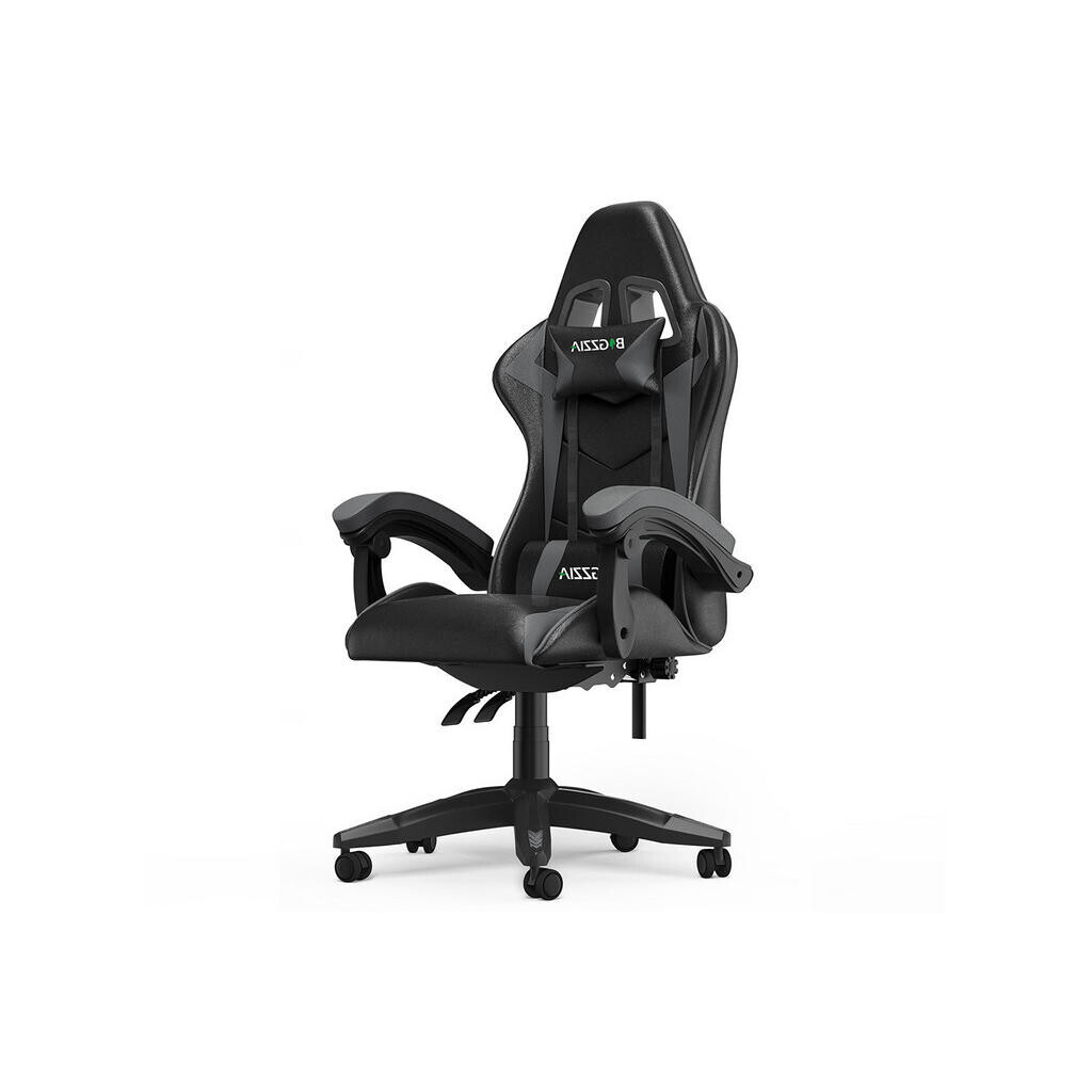 Rattantree HERNÍ-ŽIDLE ergonomická, nastavitelné opěradlo, polštářky – Černá/Sivá