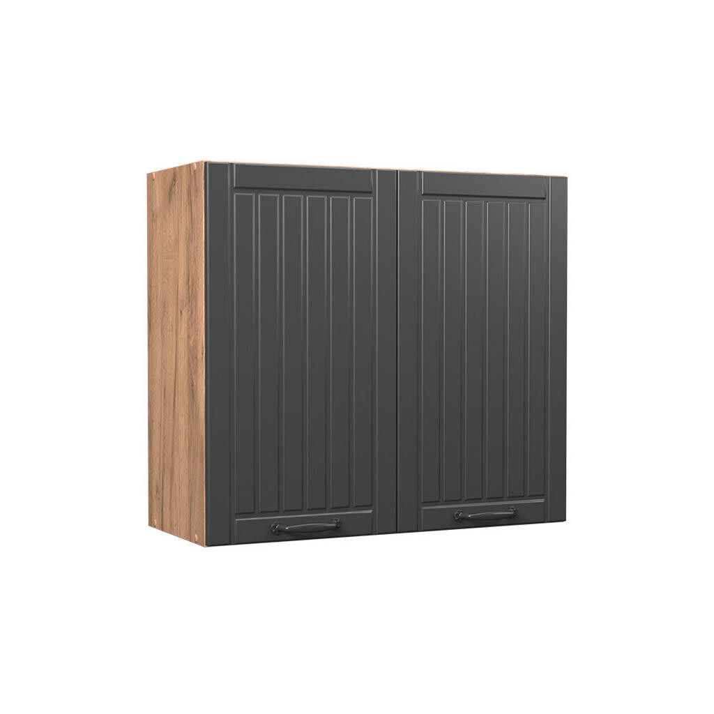 Vicco VĚŠÁK NA STĚNU Fame-Line, Tmavě šedá/Zlatý mocný dub, 80 cm
