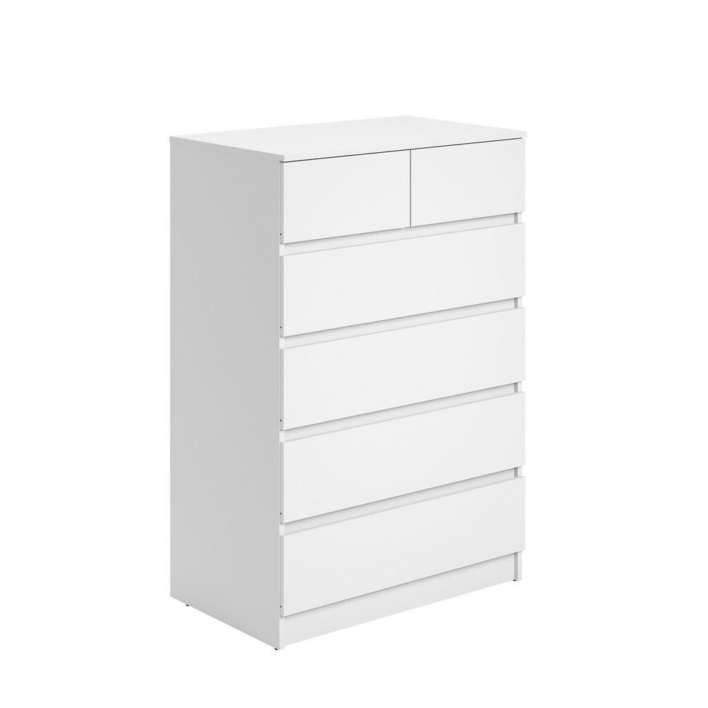 Home Collective KOMODA 80 cm šířka se 6 zásuvkami, bílá