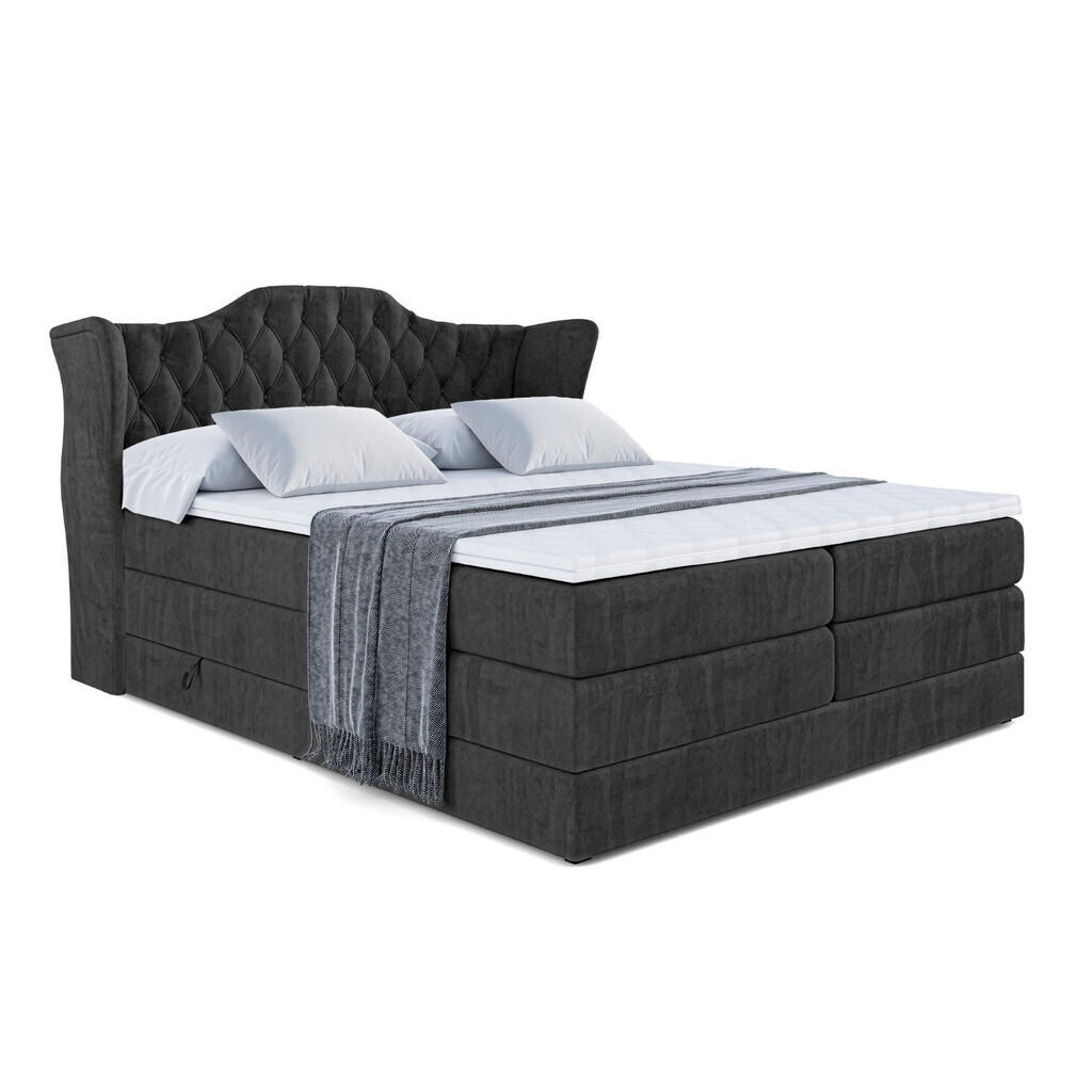 ALTDECOR POSTEL boxspring VILA KING – 160x200 – H3/H4 – černá