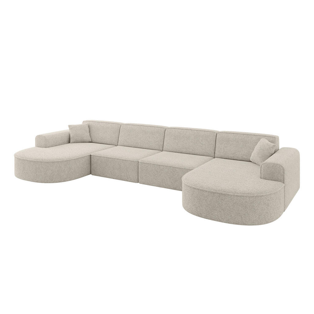 ALTDECOR SEDACÍ SOUPRAVA MARI-U2 – 388 x 171 x 79 cm, béžová tkanina