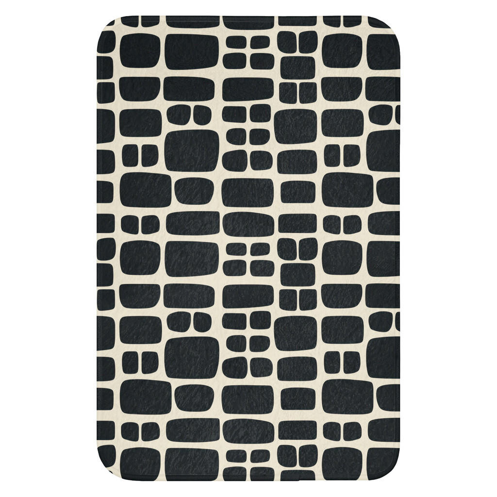OnlyWow WC PŘEDLOŽKA Moderní - organické - černé 40x60 cm