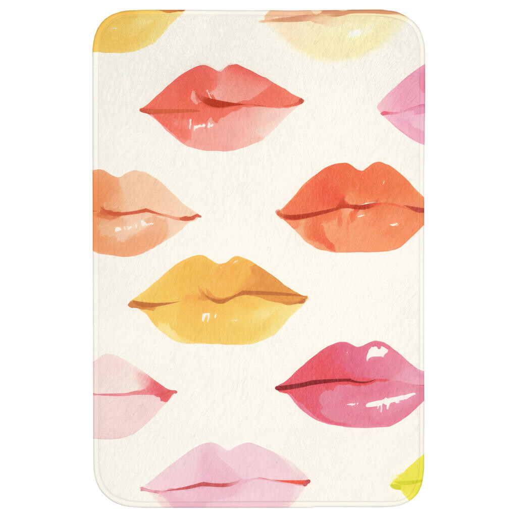OnlyWow WC PŘEDLOŽKA Rty - barevné - lesklé 60x90 cm