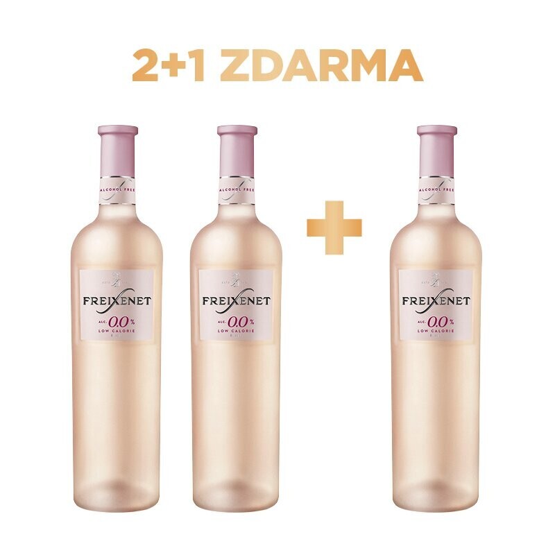 Freixenet 0,0% růžové 2+1 zdarma