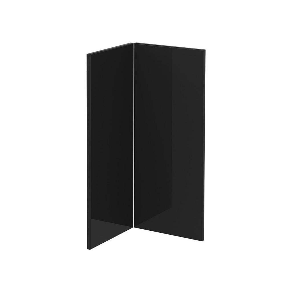 Vicco KUCHYŇSKÁ DVÍŘKA R-Line Černý vysoký lesk 59.2 x 71.3 cm nábytková čela pro rohovou spodní skříňku