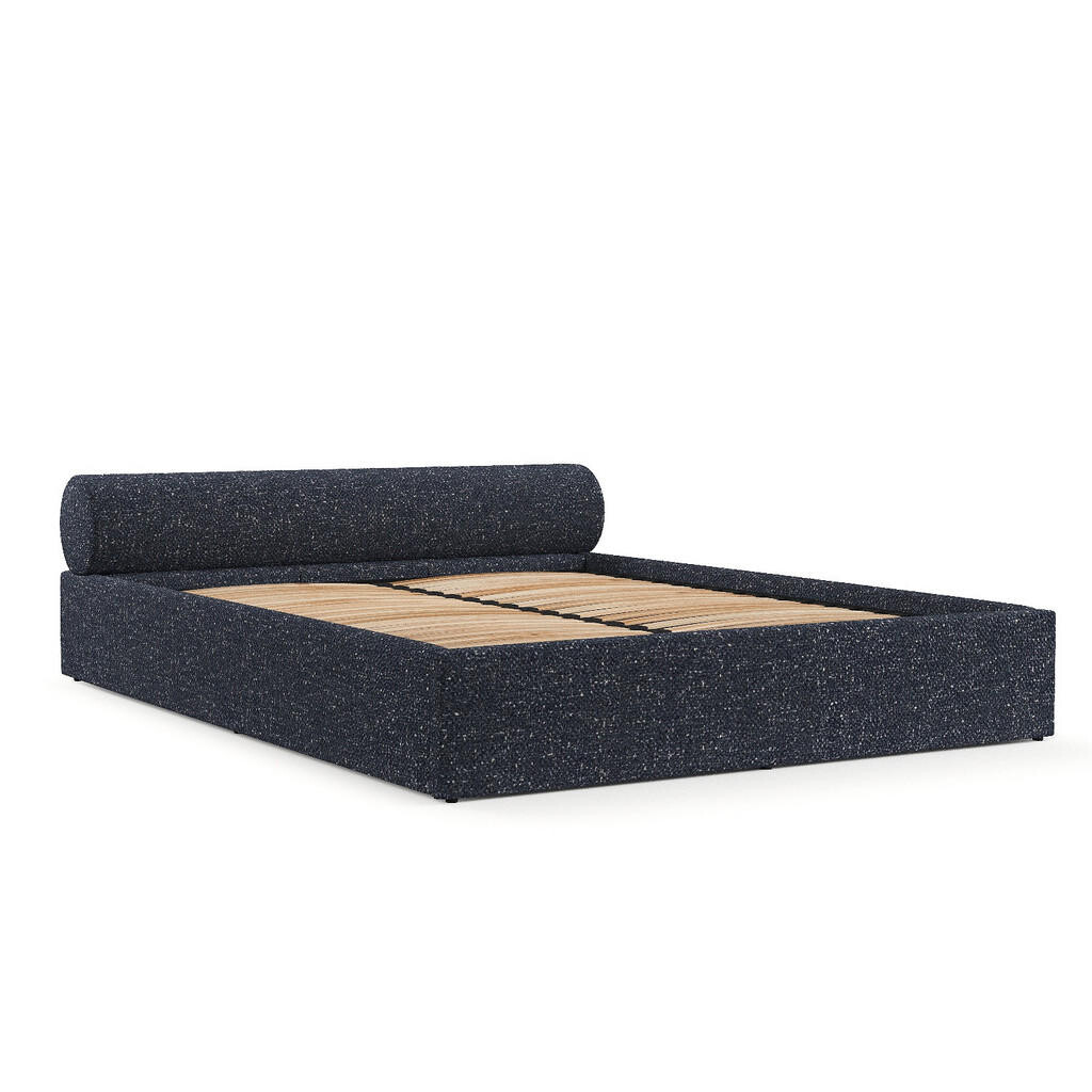 AltaBeds ČALOUNĚNÁ POSTEL SOLVO 160/200 cm Tmavě modrá