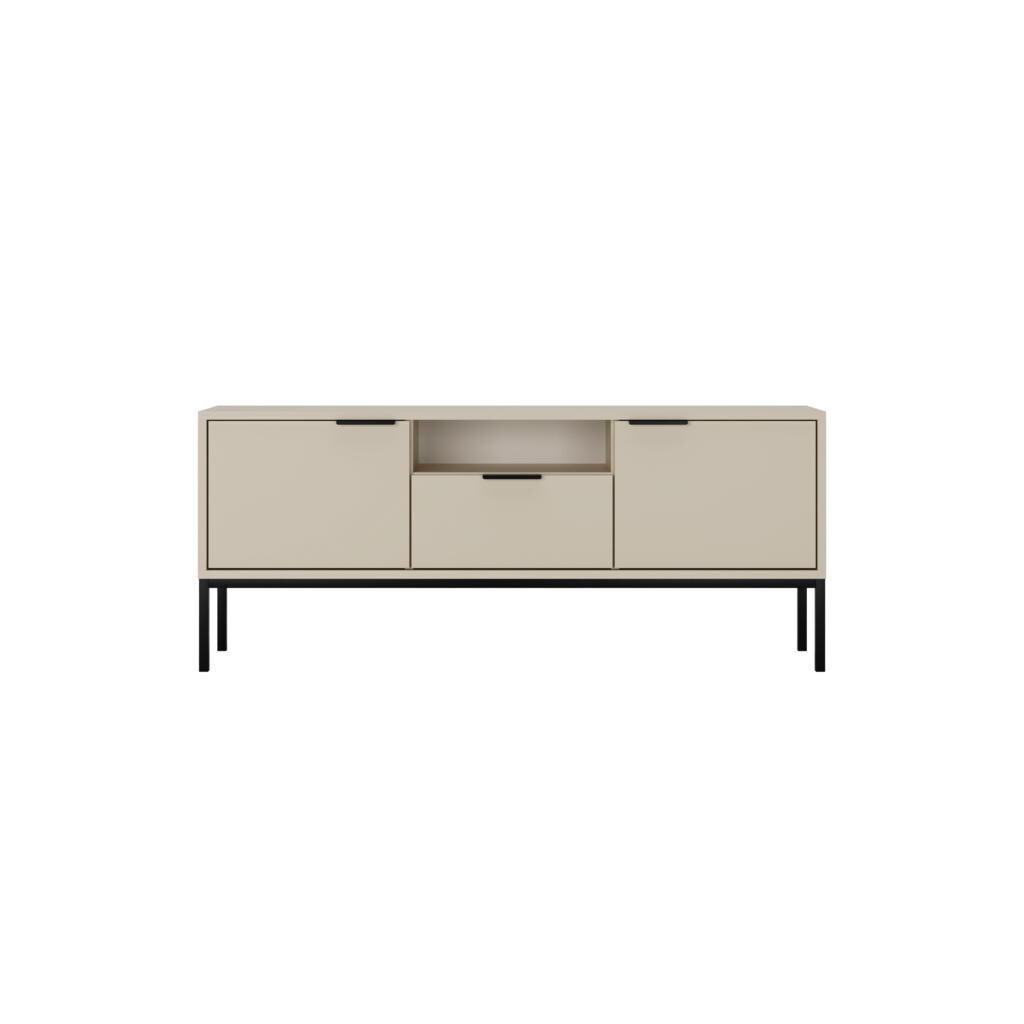 RAUMHIRSCH FURNITURE NÍZKÁ SKŘÍŇKA Austin béžová, černá 33/56,4/135 cm