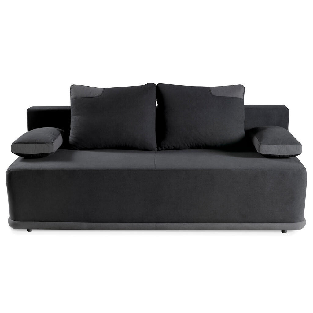 Beautysofa ROZKLÁDACÍ pohovka Bento 3místná s funkcí spaní, šedá