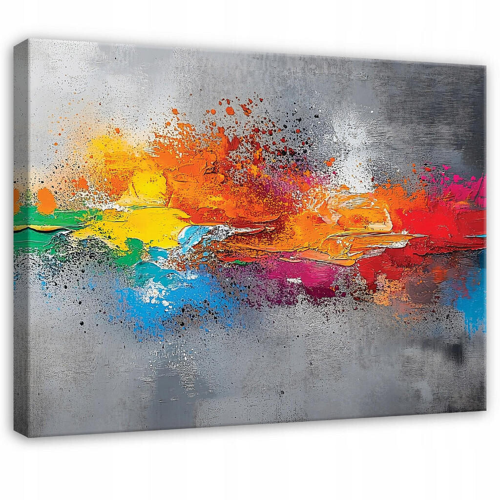 Wallarena ABSTRAKTNÍ šedé loftové moderní nástěnné dekorace do ložnice 60x40