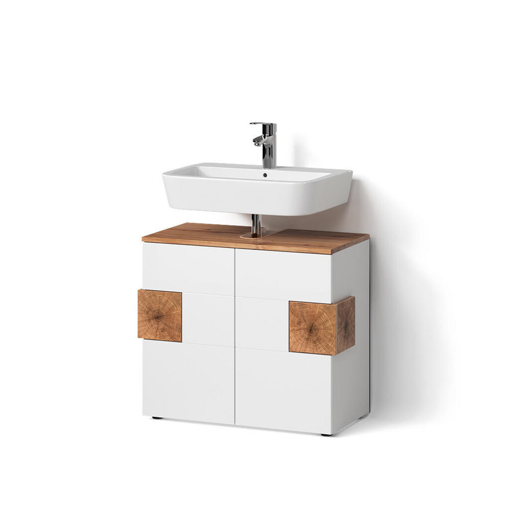 Livinity® ZÁKLADNÍ SKŘÍŇKA POD UMYVADLO Tanaro Bílá 73.1 x 64 cm