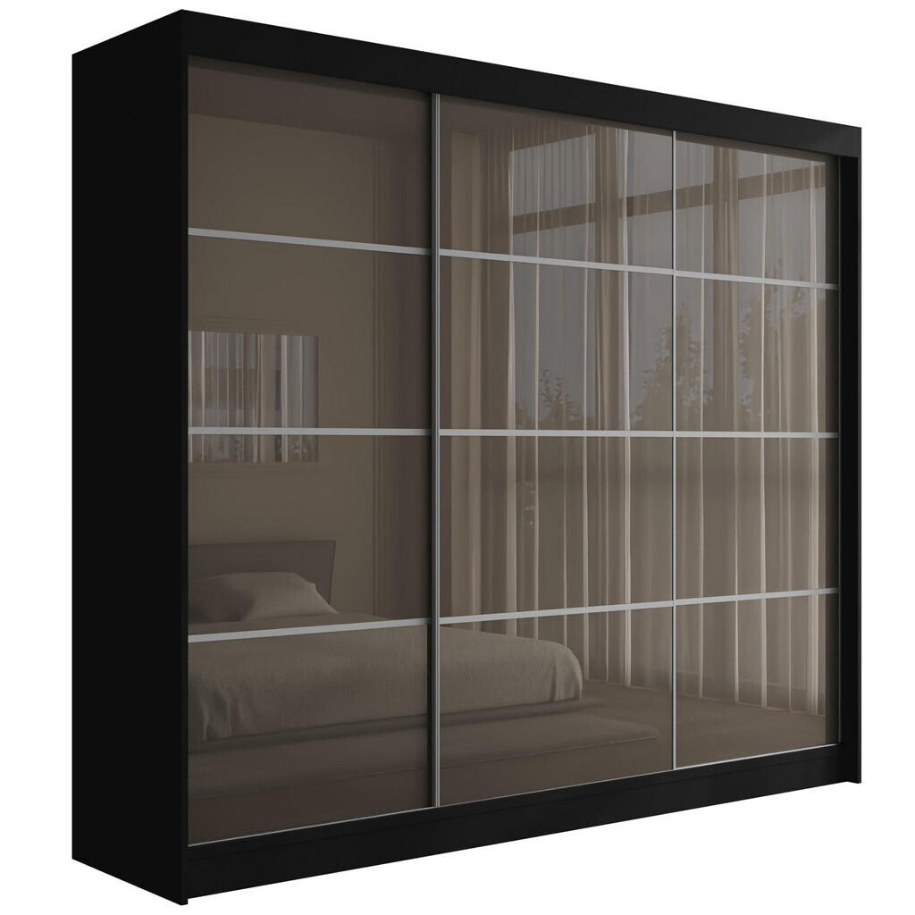 ALTDECOR ŠATNÍ SKŘÍŇ PEKA III – 250 cm – černá|šedá