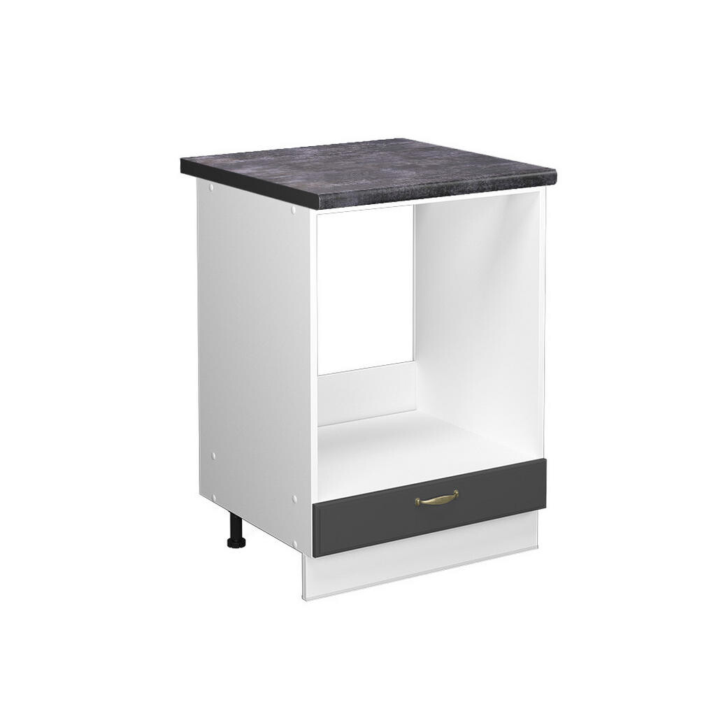 Vicco SKŘÍŇKA NA VESTAVĚNOU TROUBU Fame-Line Anthrazit-Gold Landhaus 60 cm , PD Antracit