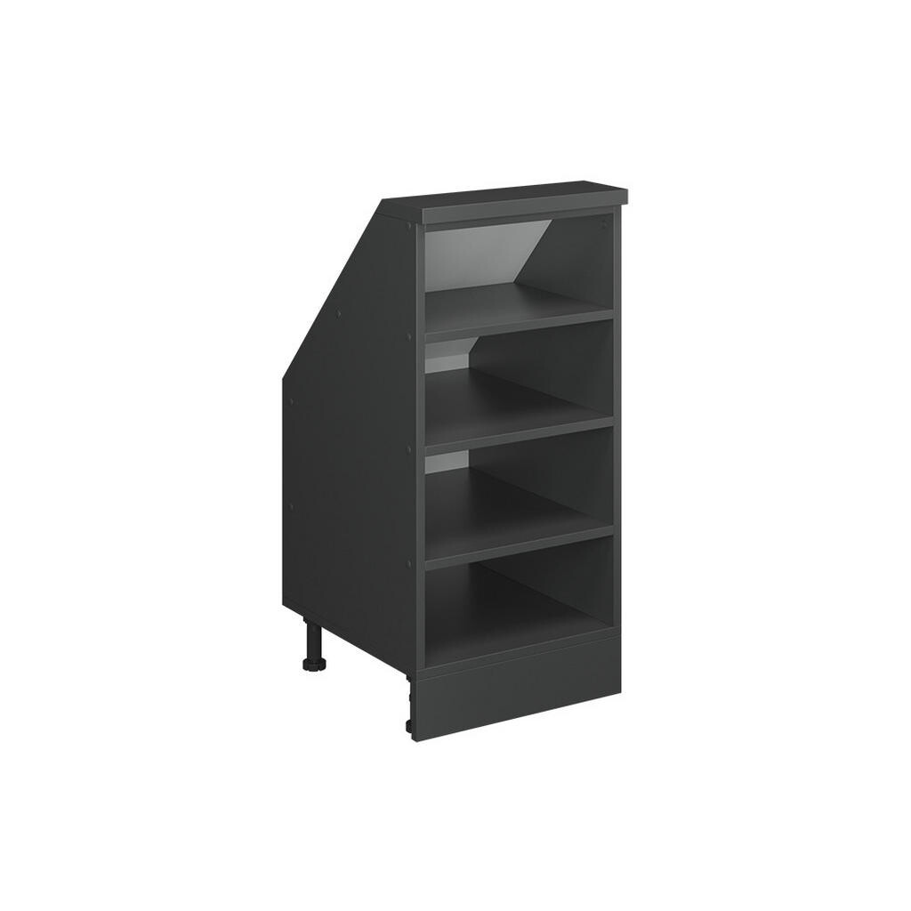 Vicco KUCHYŇSKÁ SKŘÍŇKA POD ŠIKMOU STŘECHU R-Line Antracit 40 cm se 4 přihrádkami