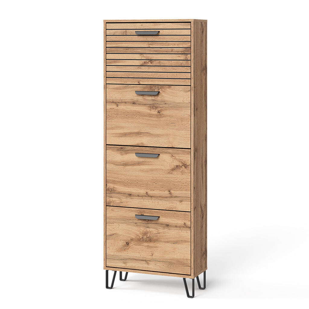 Vicco VÝKLOPNÍK NA BOTY Amber Dub Wotan 60 x 168 cm se 4 přihrádkami
