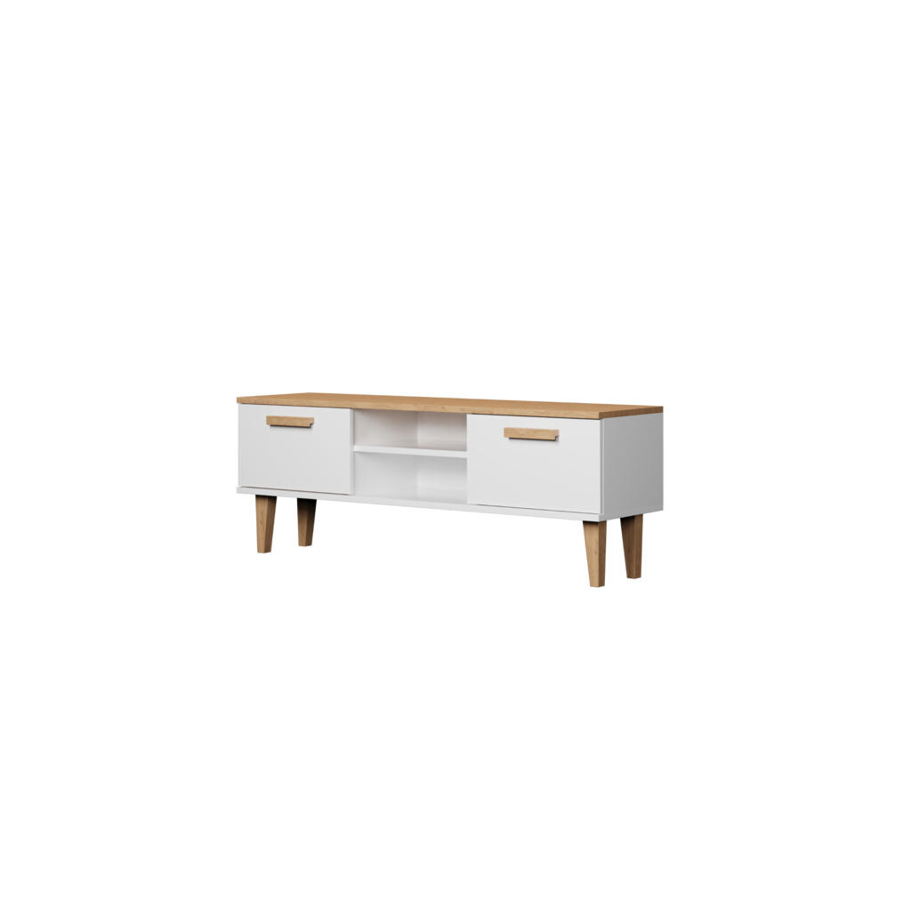 RAUMHIRSCH FURNITURE NÍZKÁ SKŘÍŇKA Denver bílá 120/47,2/35 cm