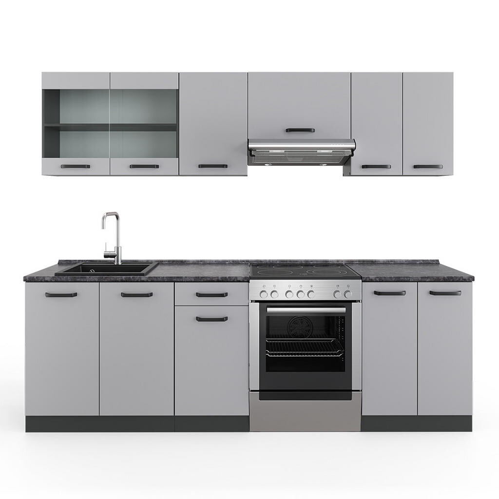 Vicco KUCHYŇSKÁ LINKA R-Line Kašmír 240 cm , PD Antracit