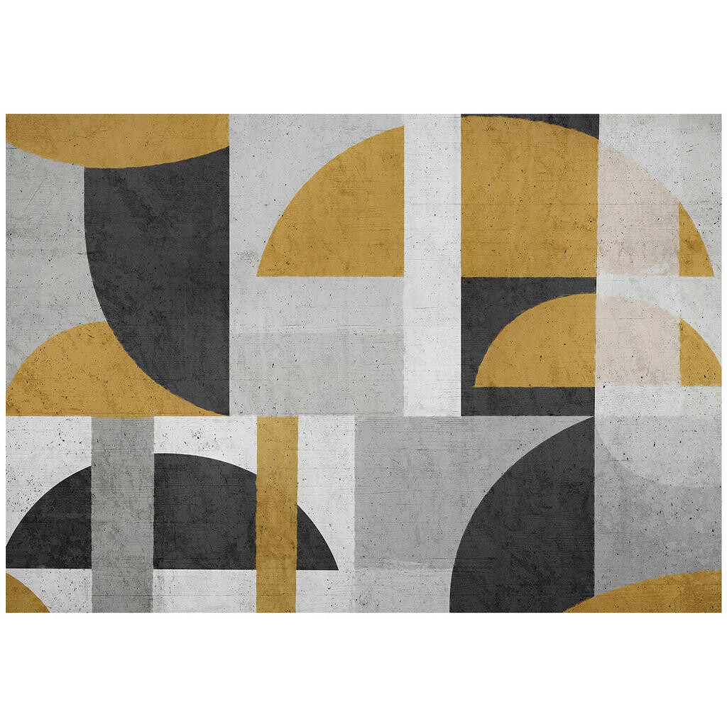 Wallarena ABSTRAKTNÍ šedá fototapeta Art Deco 368x254 cm