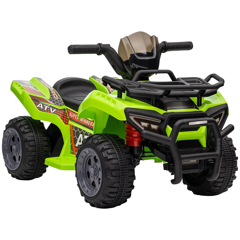 HOMCOM MINI elektrická čtyřkolka pro děti Elektrické ATV Dětský kočárek Dětské auto Zelená