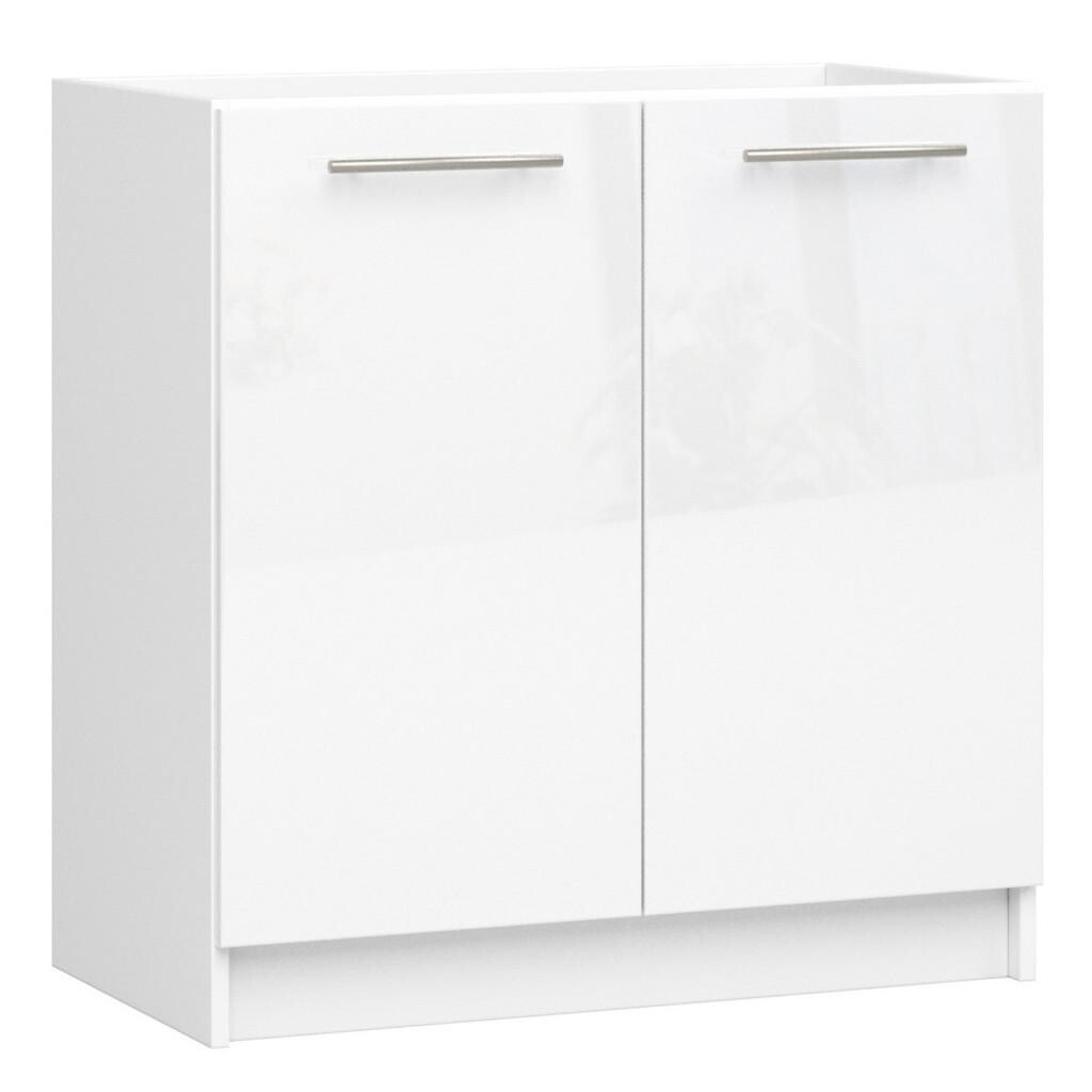 RAUMHIRSCH FURNITURE SPODNÍ SKŘÍŇKA bílá, bílý lesk 82/80/46