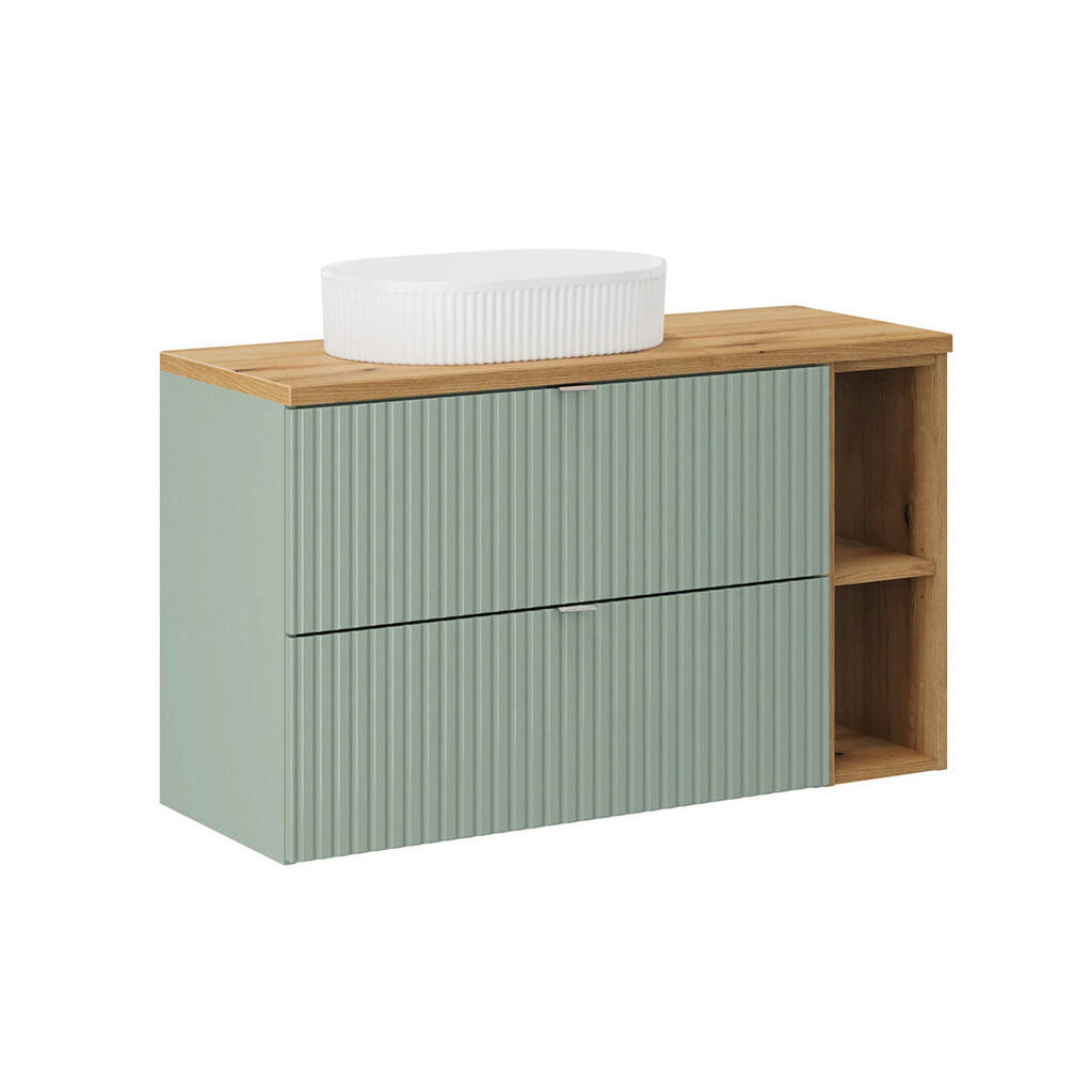 Petits-meubles UMYVADLO 100.4cm Jade Zelená a dřevo