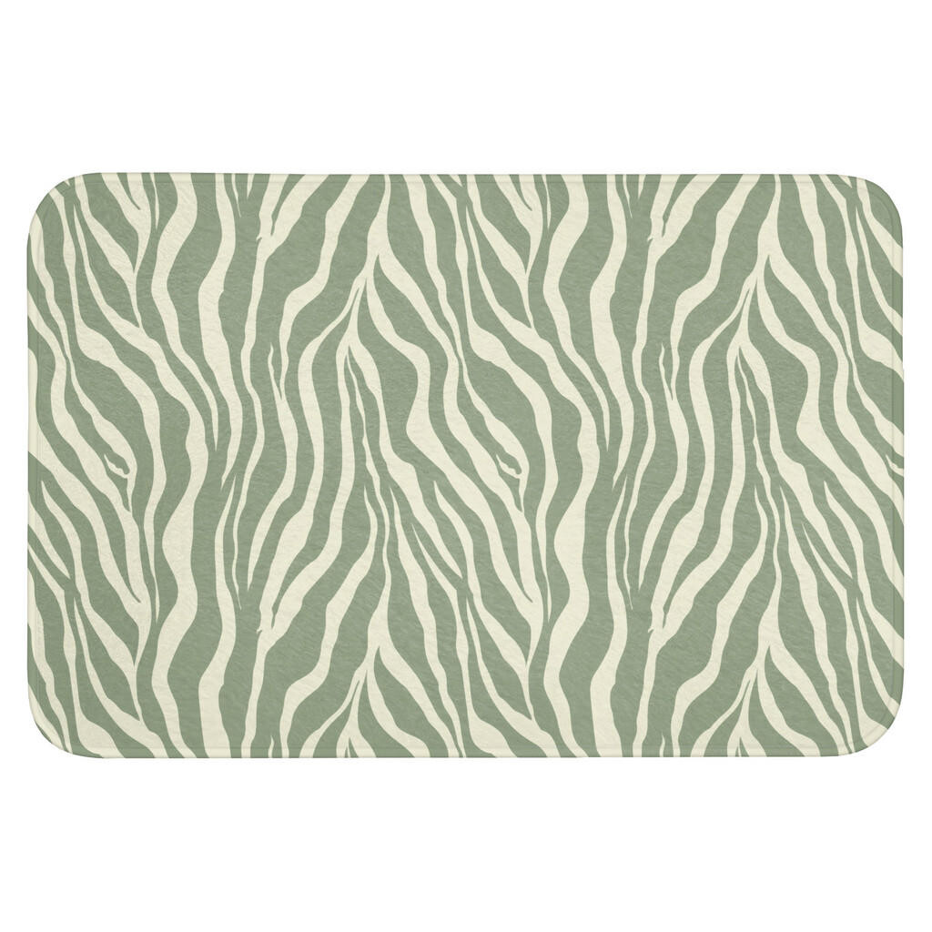 OnlyWow WC PŘEDLOŽKA Zebra - Motiv - zelená 90x60 cm