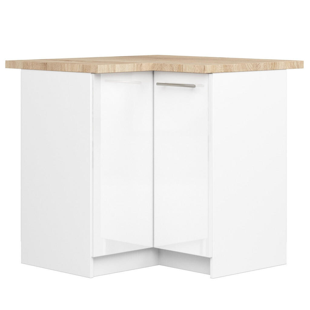 RAUMHIRSCH FURNITURE SPODNÍ SKŘÍŇ Bílá, bílá lesklá 85/90/46