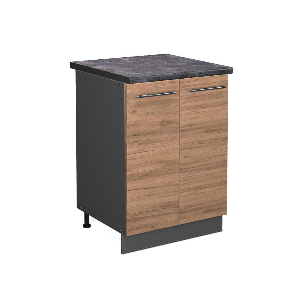 Vicco SPODNÍ SKŘÍŇKA KUCHYŇSKÉ LINKY Fame-Line Zlatý mocný dub 60 cm , PD Antracit