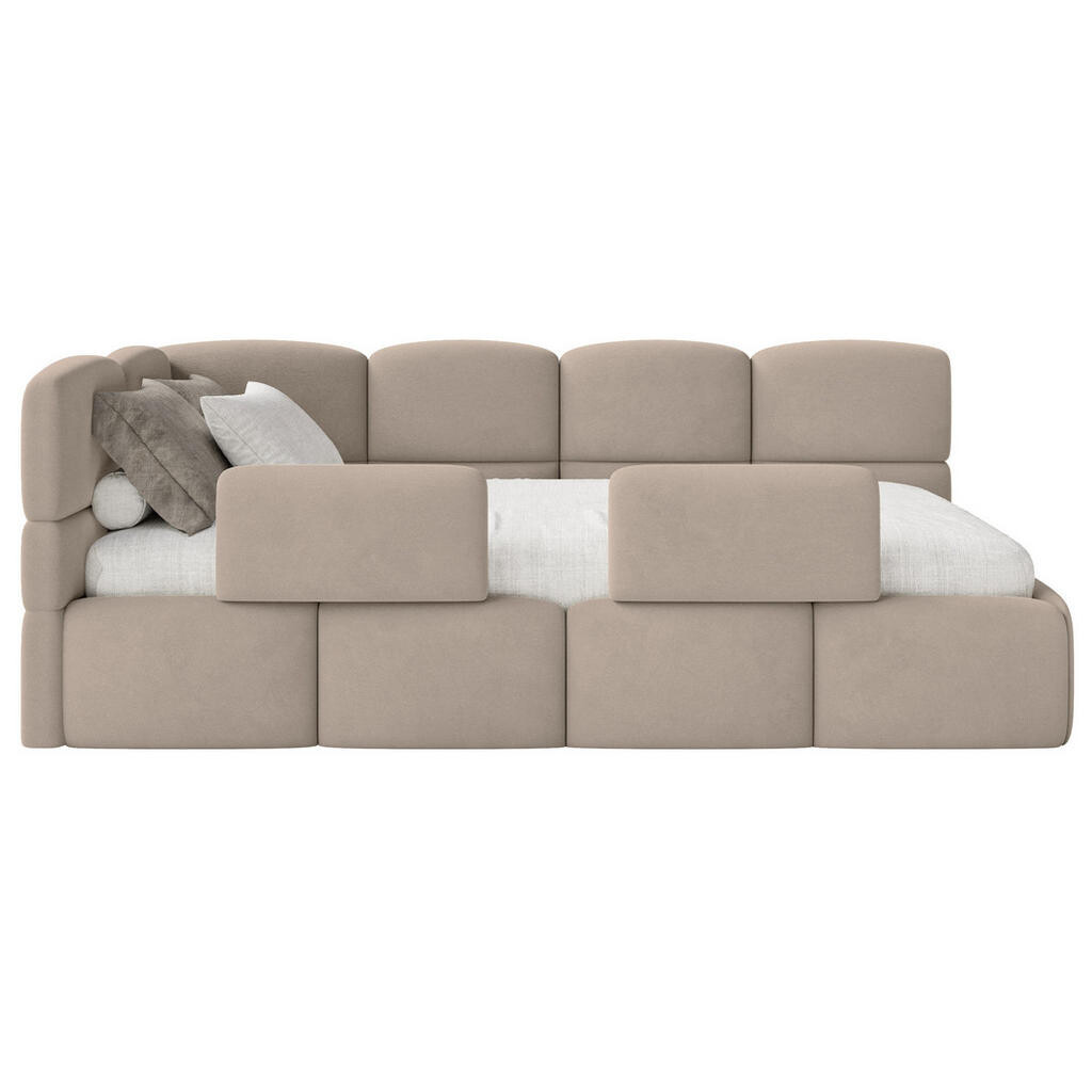 Selsey DĚTSKÁ POSTEL Cloudy béžová 120 cm, velur