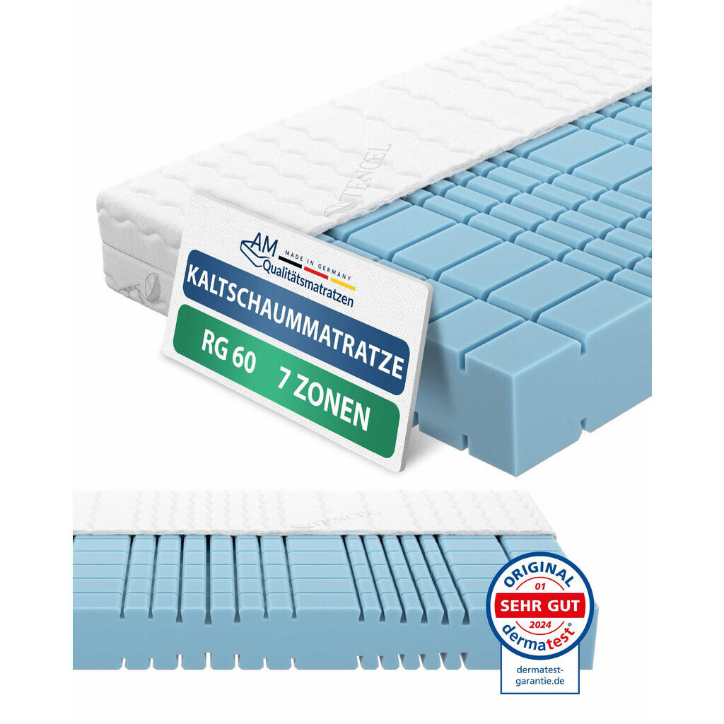 AM Qualitätsmatratzen MATRACE ze studené pěny 180/200 cm H2 - výška 19 cm a potah z tencelu