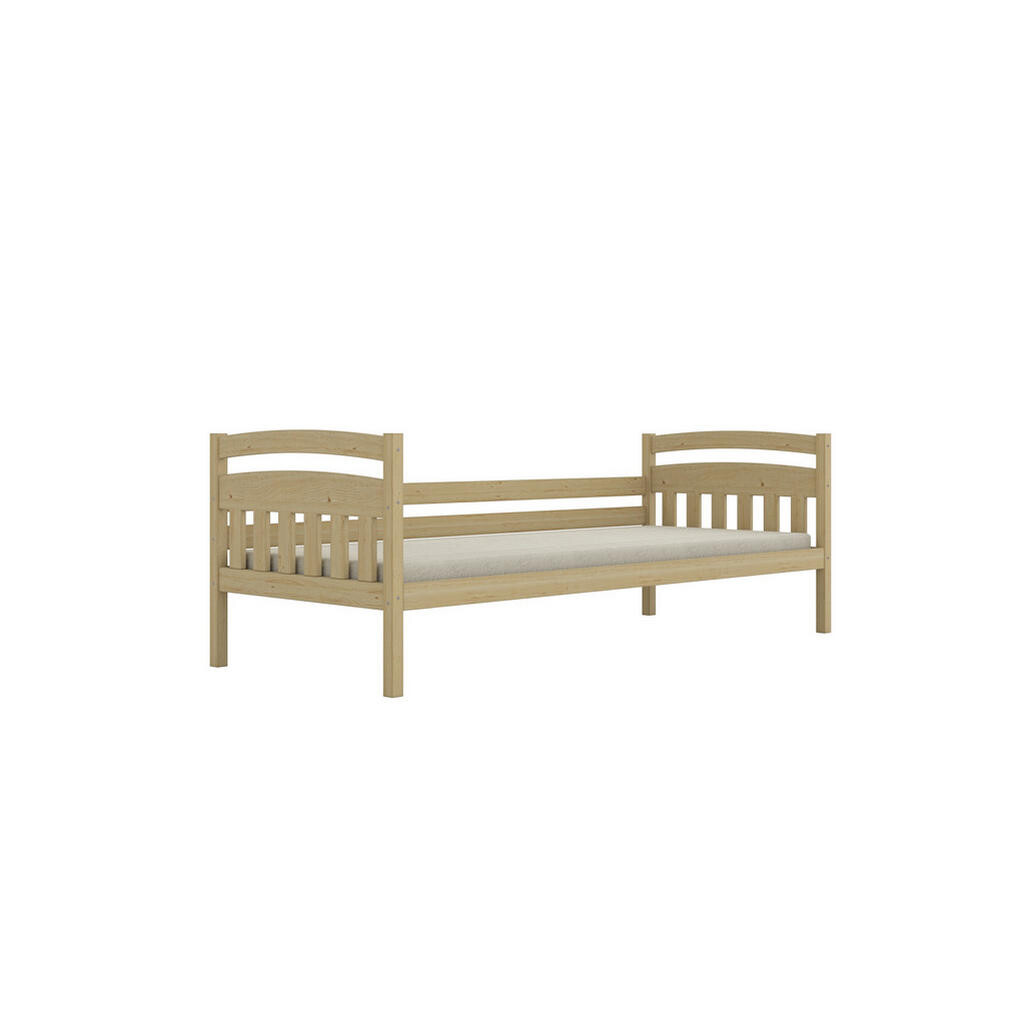 RAUMHIRSCH FURNITURE DĚTSKÁ POSTEL Tosia s matrací 80/180 přírodní nelakovaná 80/180