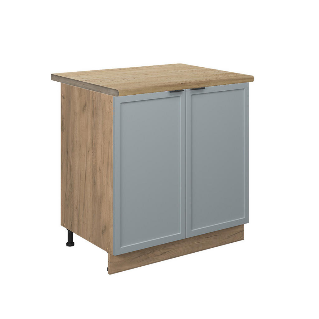 Vicco SKŘÍŇKA POD DŘEZ Fame-Line Světle modrošedá 80 cm , PD Dub