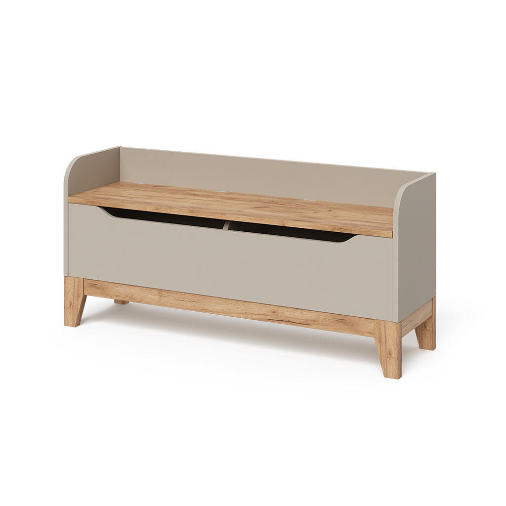 VitaliSpa KOMODA NA HRAČKY Malia Kašmír/Řemeselné 107.2 x 50 cm se sedadlem