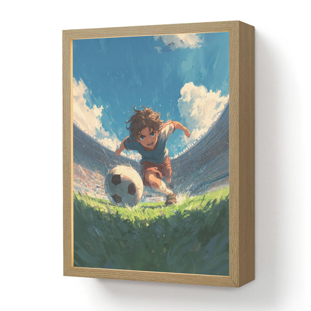 OnlyWow DOBÍJECÍ NOČNÍ LAMPIČKA Stadion - Fotbalista - Míč 30x40 cm