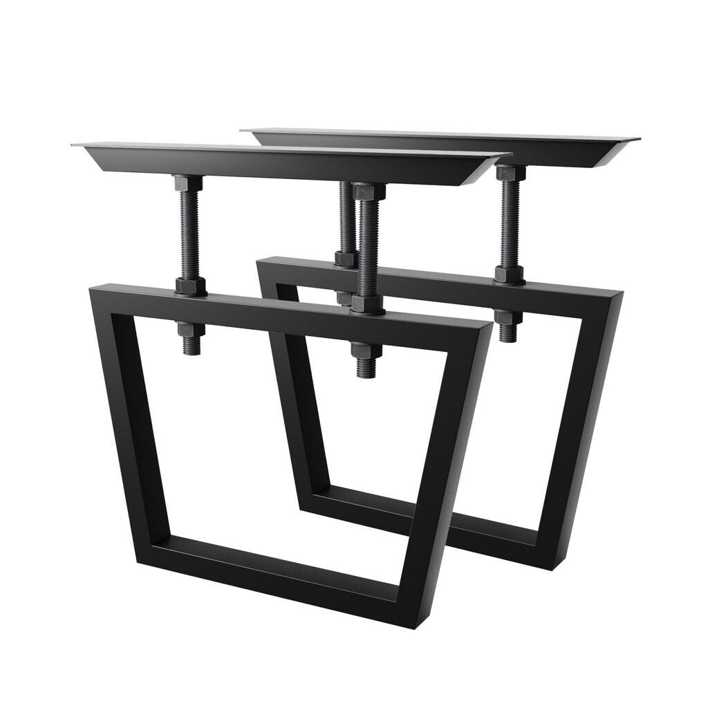 Metalo Pro KOVOVÉ NOHY KE STOLU Atria Screw sada 2 ks černá 72 cm
