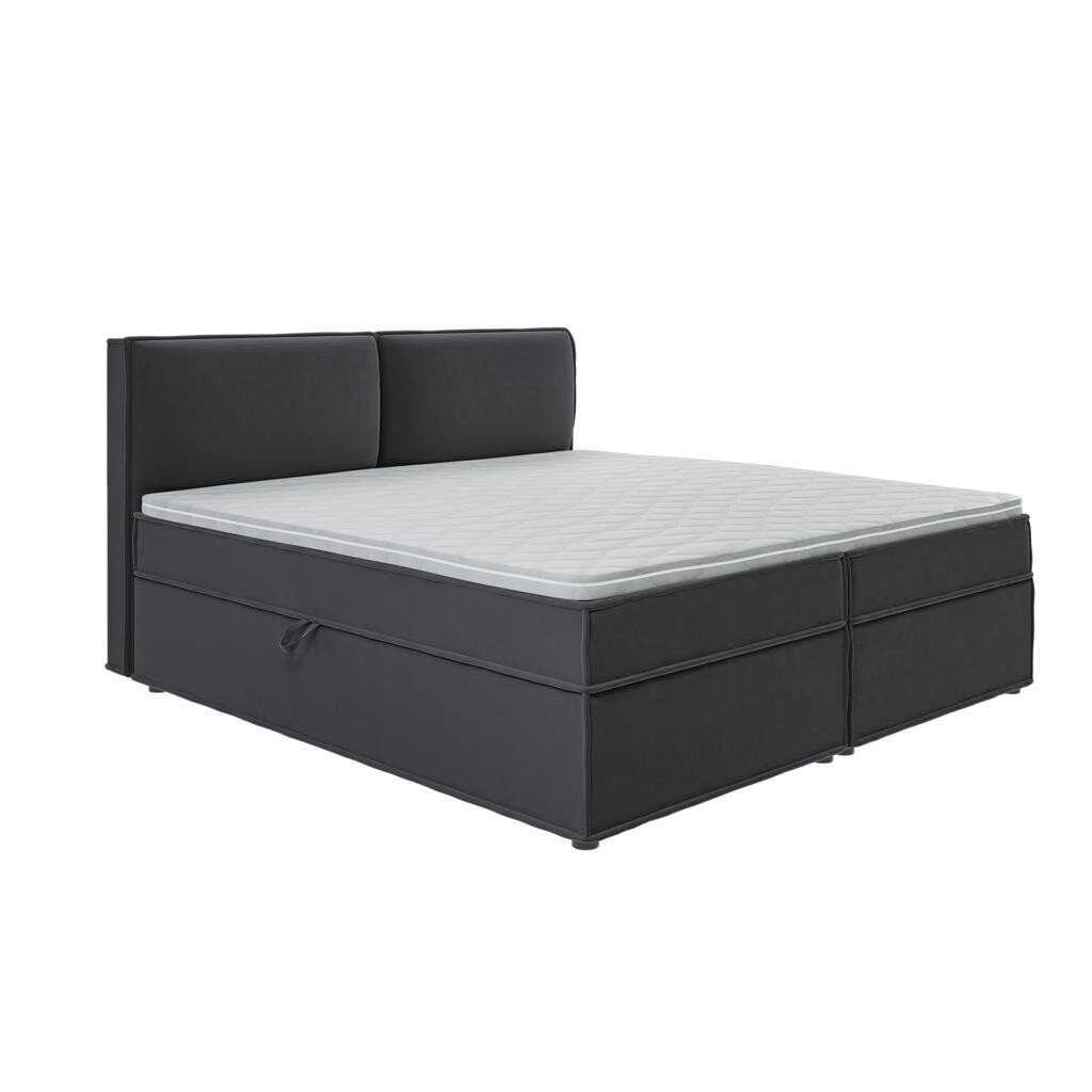 S-Style POSTEL BOXSPRING 200/200 cm Eclipse z grafitového mikrovlákna