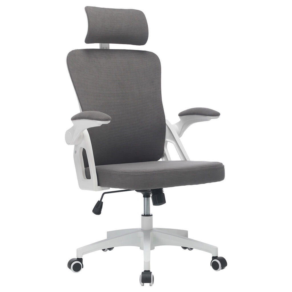 SHOPENTRA ERGONOMICKÉ otočné židle s bederní opěrkou ze síťoviny a opěrkou hlavy, černé