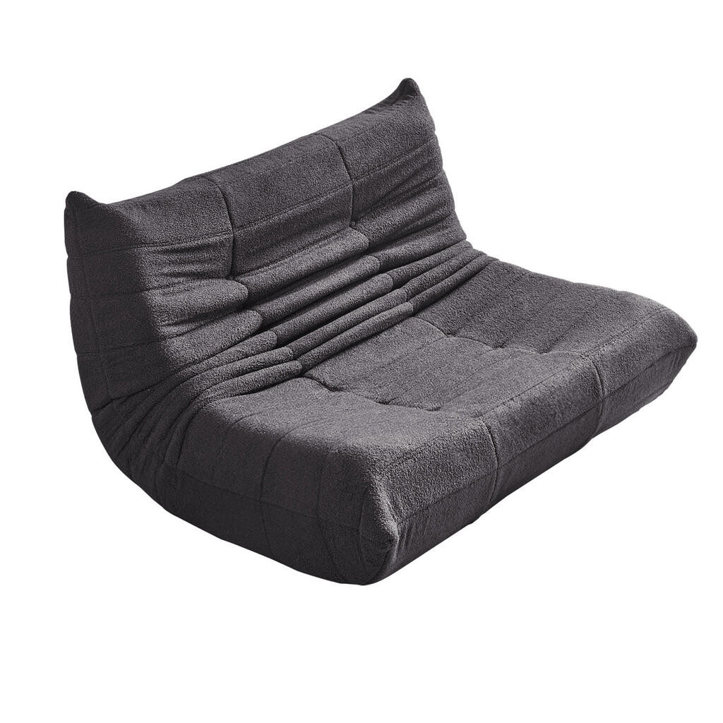 OKWISH LEŽÍCÍ křeslo 149/120/82 cm šedé, ergonomická podpora pro ložnici a obývací pokoj