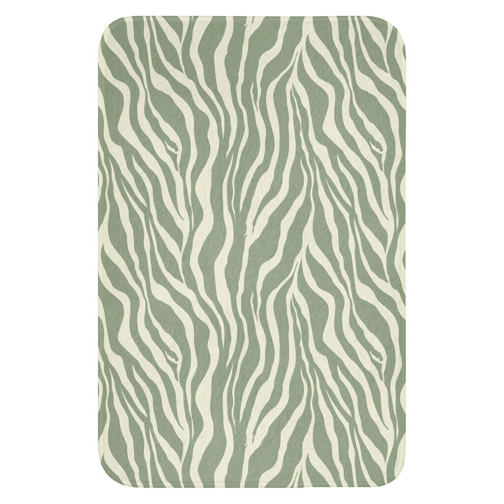 OnlyWow WC PŘEDLOŽKA Zebra - Motiv - zelená 40x60 cm
