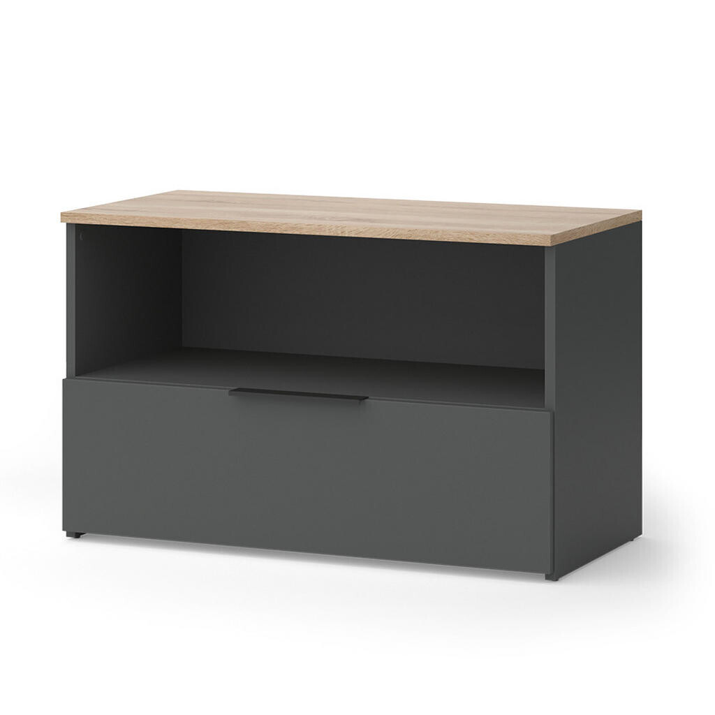 Vicco KREDENC Wido Anthracite/Sonoma 80 x 50 cm s 1 uzavřenou přihrádkou