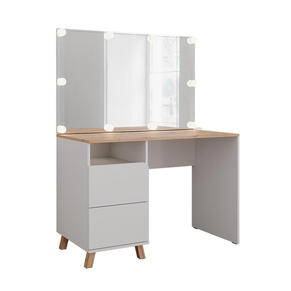 Vicco TOALETNÍ STOLEK Karen Bílá/Artisan 110 cm s pohádkovými světly LED