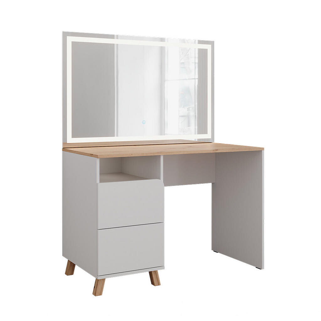 Vicco TOALETNÍ STOLEK Karen Bílá/Artisan 110 cm se zrcadlem LED
