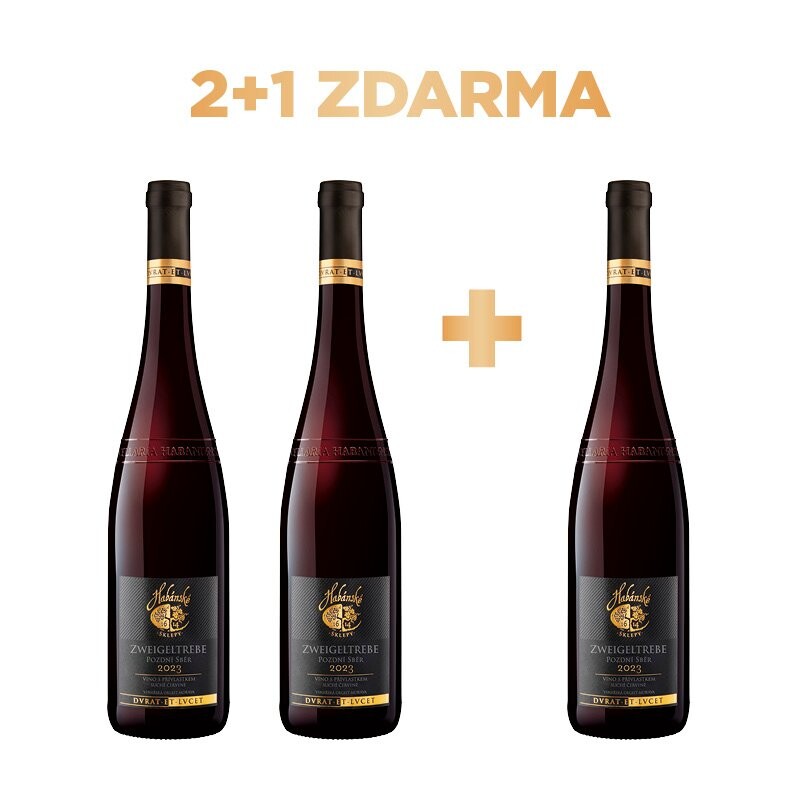 Habánské sklepy Zweigeltrebe 2023 pozdní sběr 2+1 ZDARMA