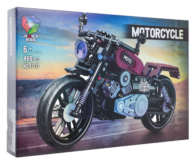 Stavebnice motocyklu JIQILE No.47113, 469 dílků