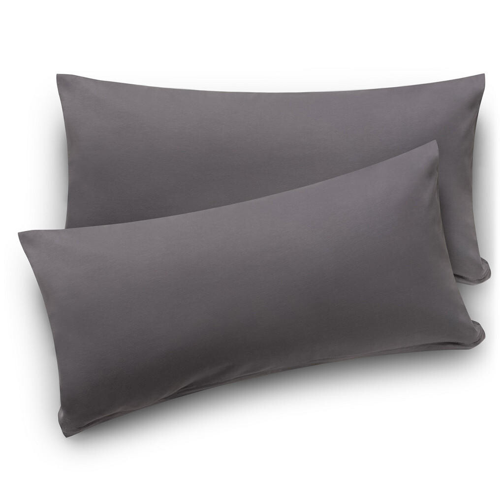 Blumtal POVLAK na polštář Agneta 40/80 cm, sada 2 ks, 100% bavlna, šedá
